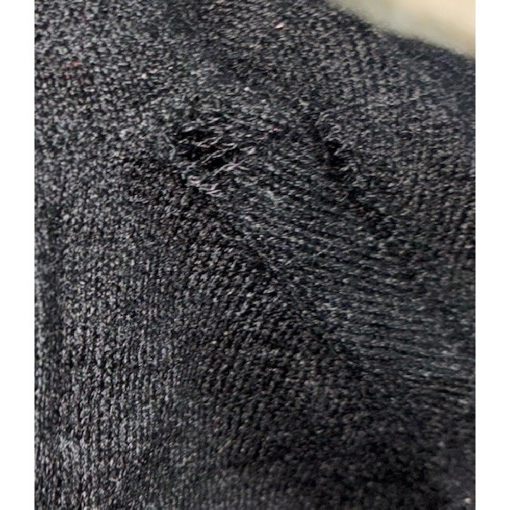 BURBERRY Turtleneck Women's S Black 100% Cashmere Belted Lightweight *flaw - Picture 14 of 14